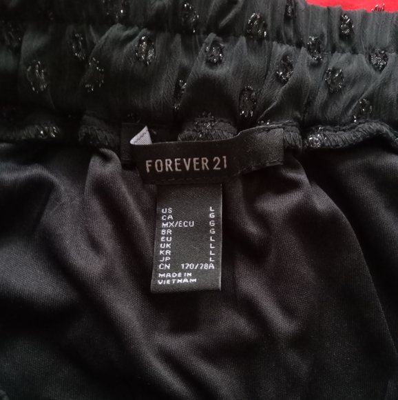 Forever 21 Polka Dot Sparkly Mini Skirt Shorts Ruffle Skort - Picture 6 of 6